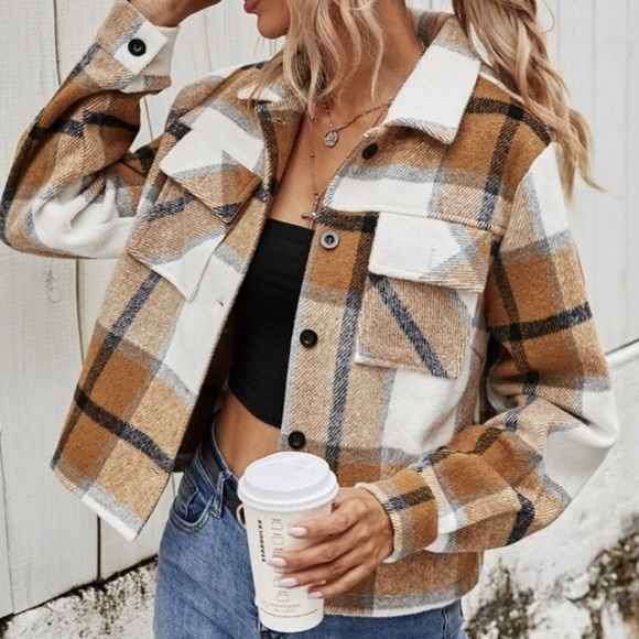 flannel Shacket jacket - Picture 1 of 6